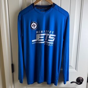 Winnipeg Jets Fanatics Authentic Pro Rink Tech Long Sleeve Shirt Mens Size L